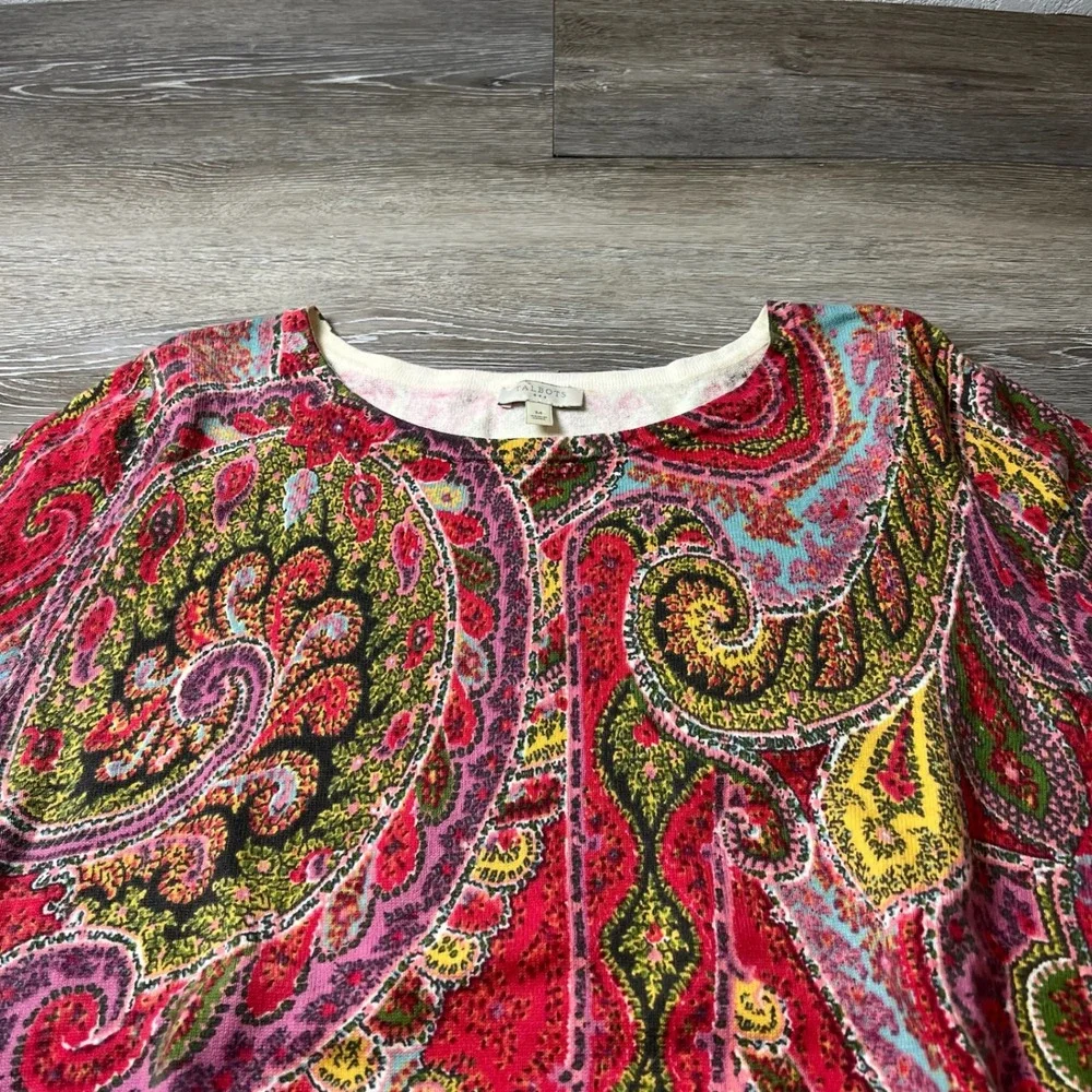 Talbots vibrant paisley